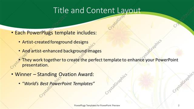 Title and Content presentation slide layout