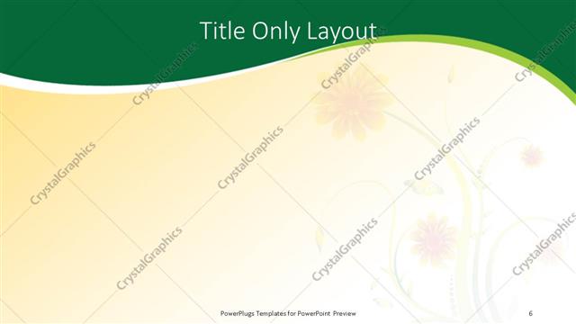 Title Only presentation slide layout