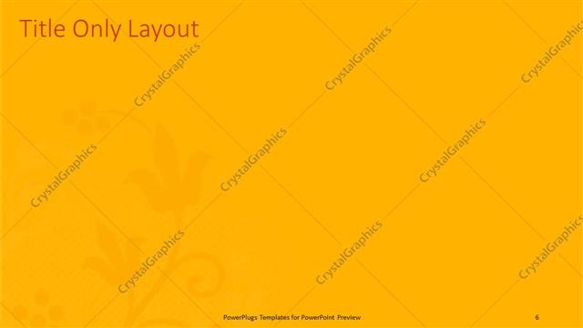 Title Only presentation slide layout