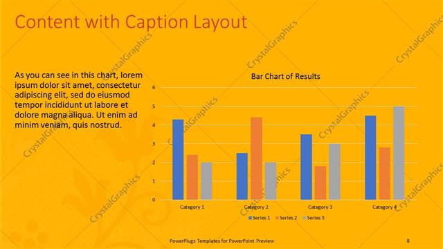 Content with Caption presentation slide layout