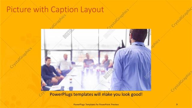 Picture with Caption presentation slide layout
