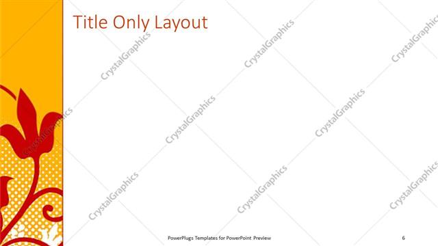 Title Only presentation slide layout