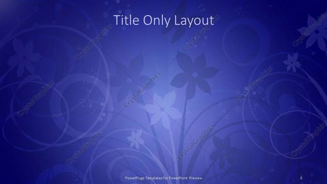 Title Only presentation slide layout