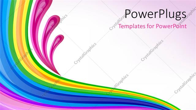  Presentation with art - Florat art design over pink background
