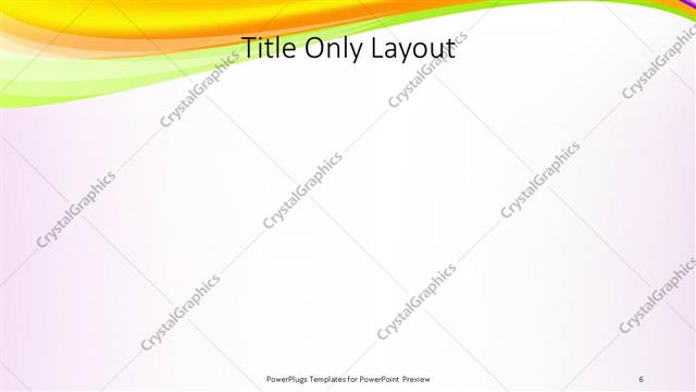Title Only presentation slide layout