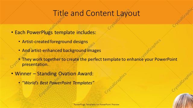 Title and Content presentation slide layout