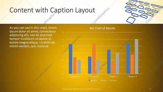 Content with Caption presentation slide layout