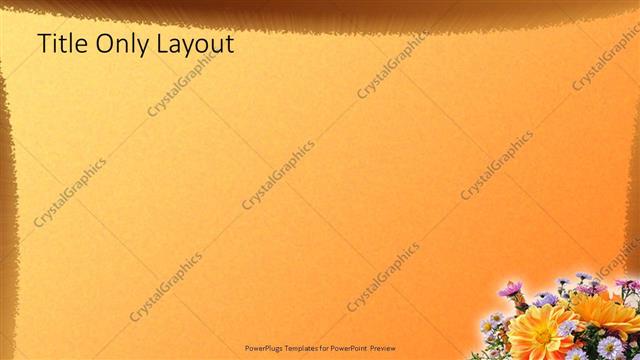 Title Only presentation slide layout