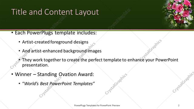 Title and Content presentation slide layout