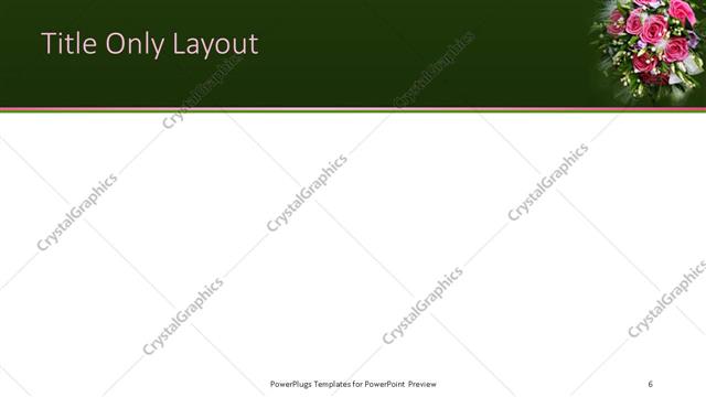 Title Only presentation slide layout