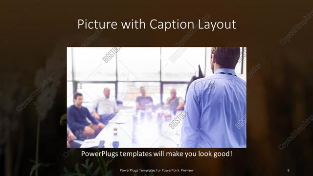 Picture with Caption presentation slide layout