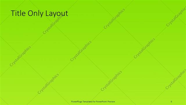 Title Only presentation slide layout