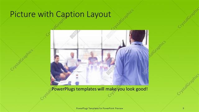 Picture with Caption presentation slide layout