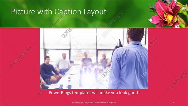 Picture with Caption presentation slide layout