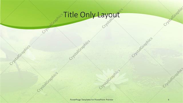 Title Only presentation slide layout