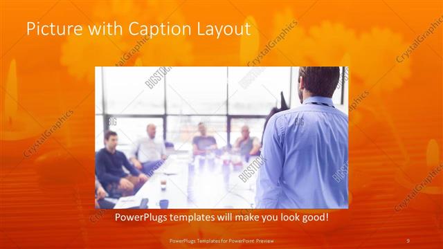 Picture with Caption presentation slide layout