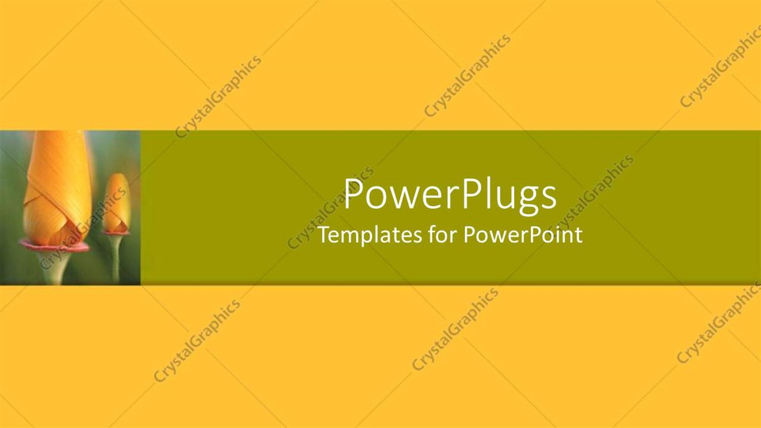 Featuring Flowers with Yellowish Background and Place for Text