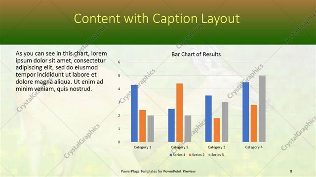 Content with Caption presentation slide layout