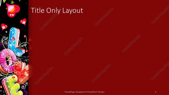 Title Only presentation slide layout