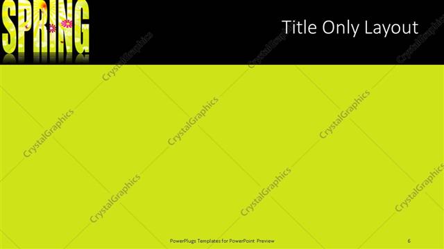 Title Only presentation slide layout