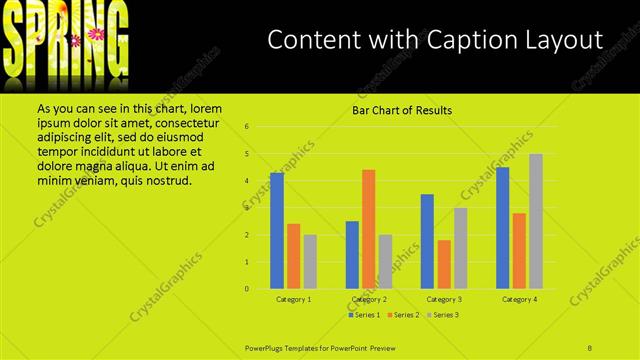 Content with Caption presentation slide layout
