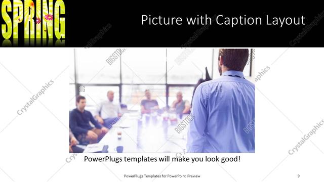 Picture with Caption presentation slide layout