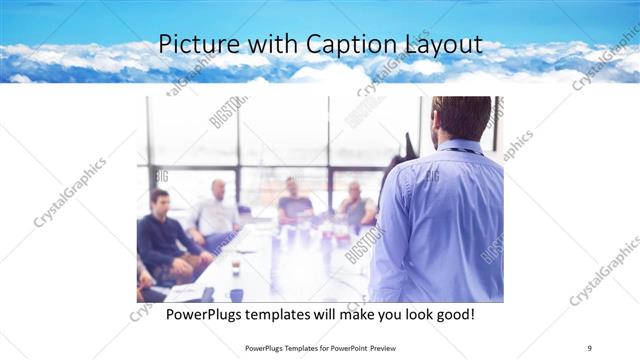 Picture with Caption presentation slide layout