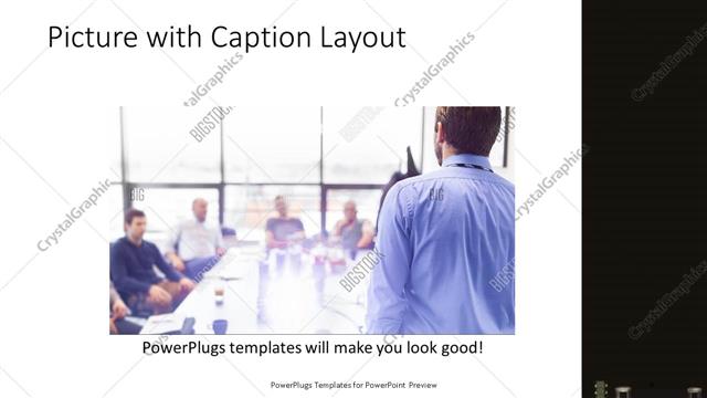 Picture with Caption presentation slide layout