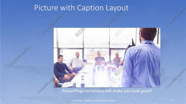Picture with Caption presentation slide layout