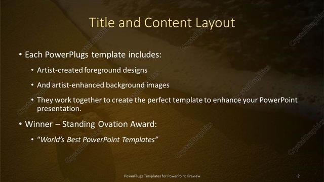 Title and Content presentation slide layout