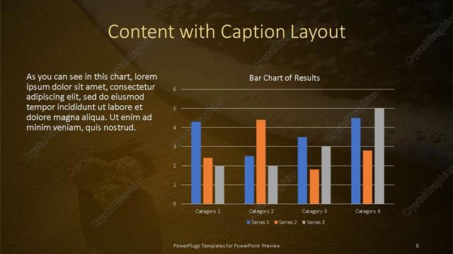 Content with Caption presentation slide layout