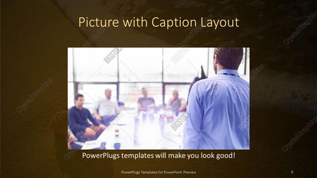 Picture with Caption presentation slide layout