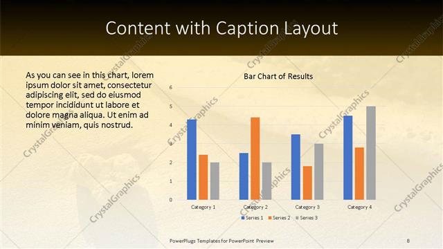 Content with Caption presentation slide layout