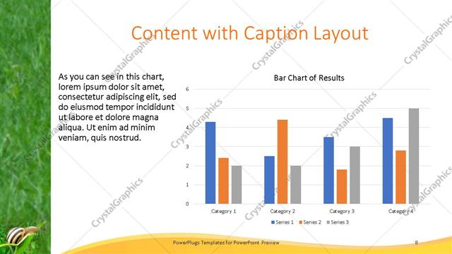 Content with Caption presentation slide layout