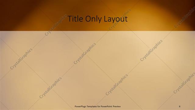 Title Only presentation slide layout