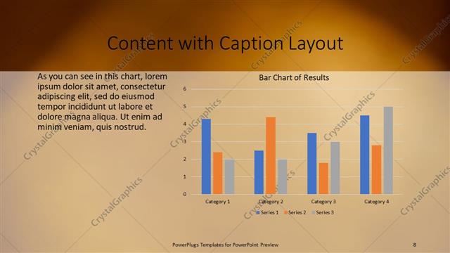 Content with Caption presentation slide layout