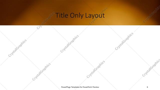Title Only presentation slide layout