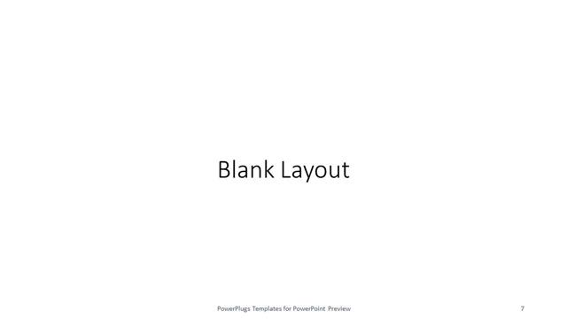 Blank presentation slide layout