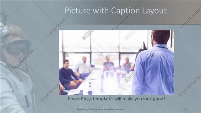 Picture with Caption presentation slide layout