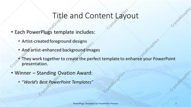 Title and Content presentation slide layout