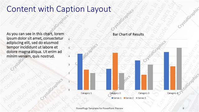 Content with Caption presentation slide layout