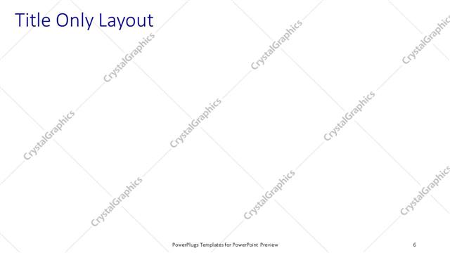 Title Only presentation slide layout