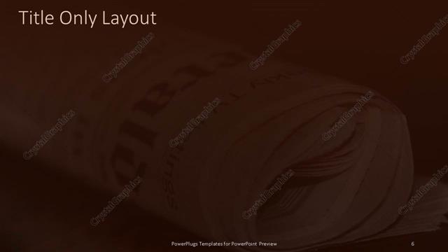 Title Only presentation slide layout