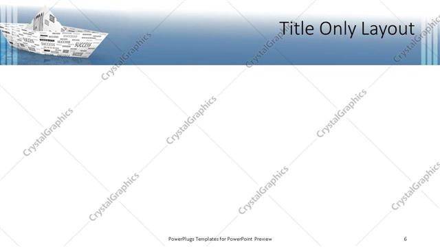 Title Only presentation slide layout
