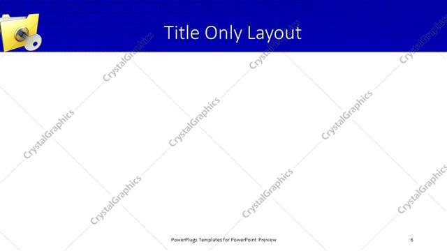 Title Only presentation slide layout