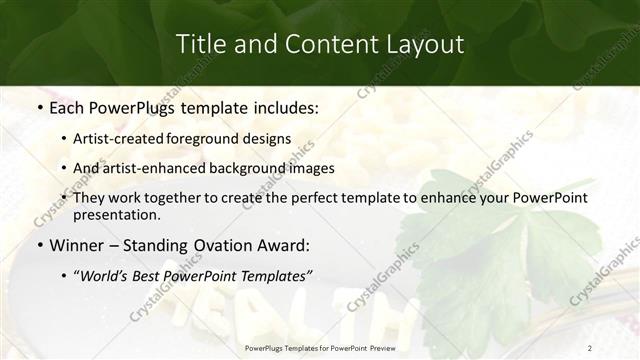 Title and Content presentation slide layout