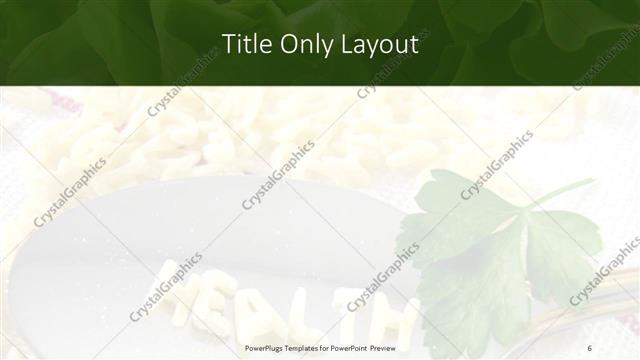 Title Only presentation slide layout