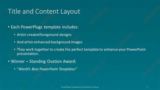 Title and Content presentation slide layout