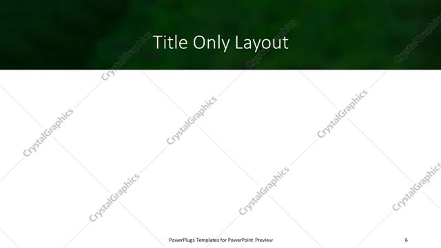 Title Only presentation slide layout