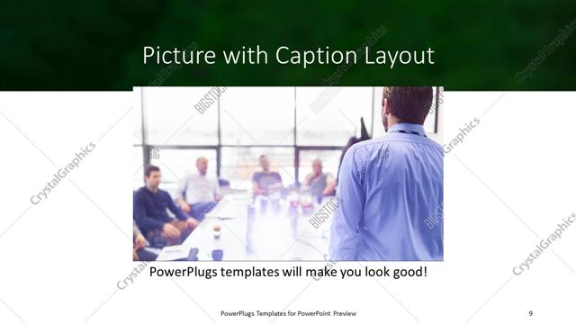 Picture with Caption presentation slide layout